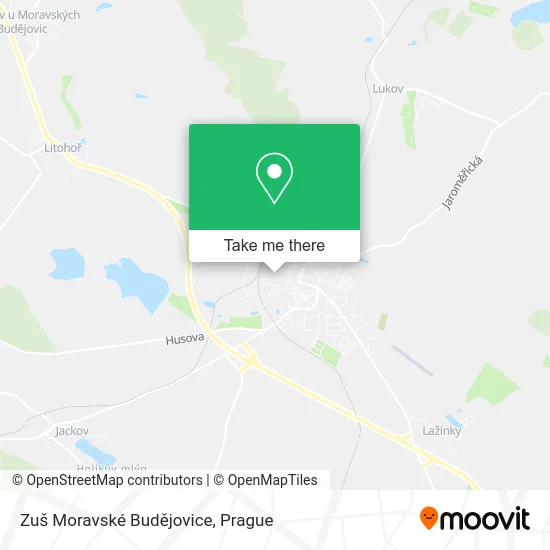 Карта Zuš Moravské Budějovice