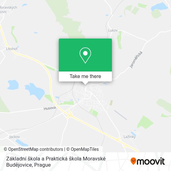 Základní škola a Praktická škola Moravské Budějovice map