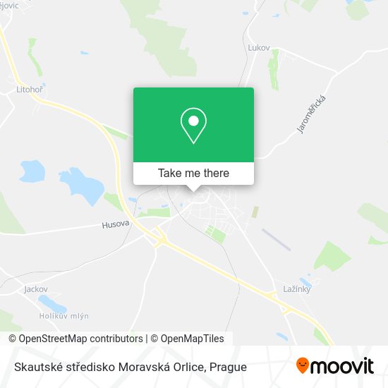 Skautské středisko Moravská Orlice map