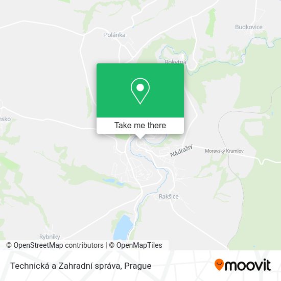 Карта Technická a Zahradní správa