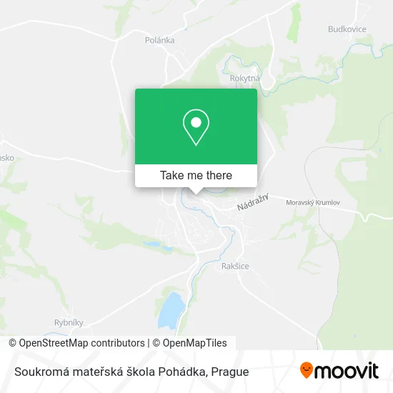 Карта Soukromá mateřská škola Pohádka