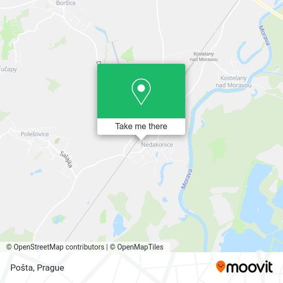 Карта Pošta