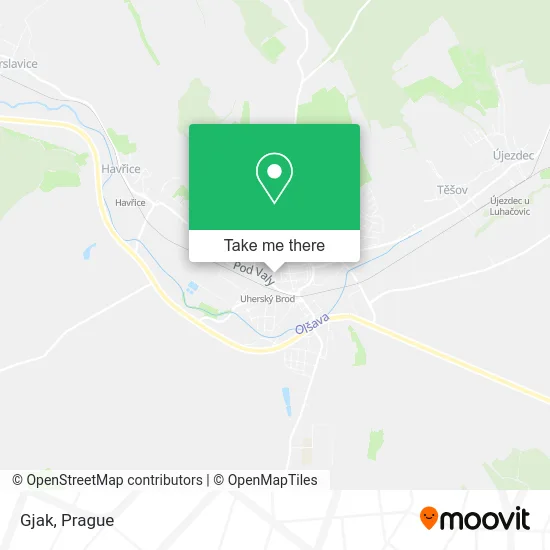 Карта Gjak