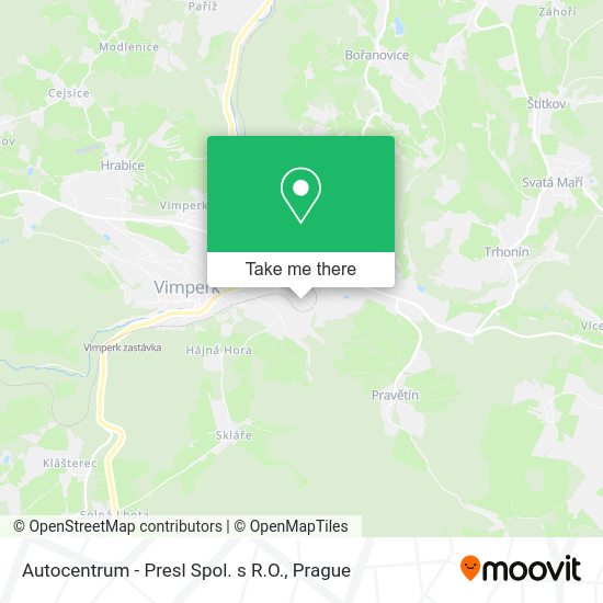 Autocentrum - Presl Spol. s R.O. map
