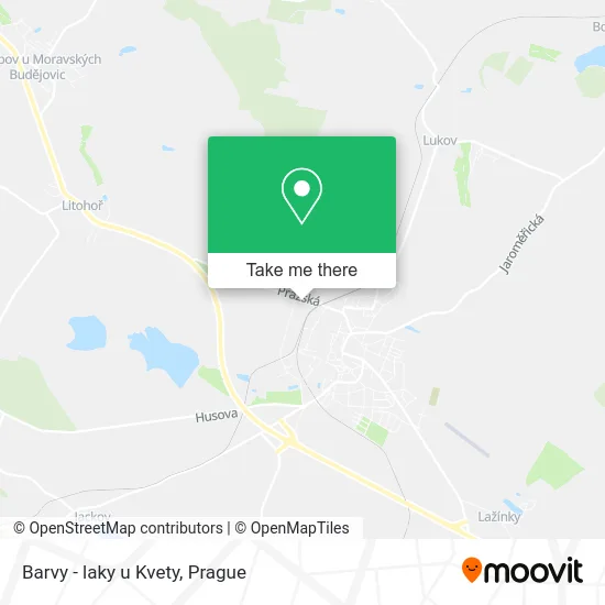 Barvy - laky u Kvety map