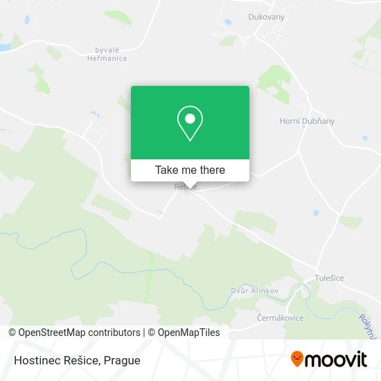 Карта Hostinec Rešice