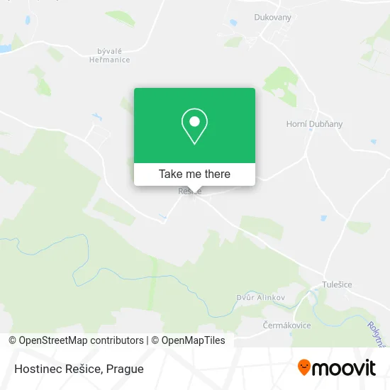 Карта Hostinec Rešice