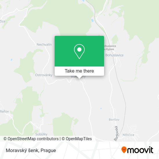 Moravský šenk map