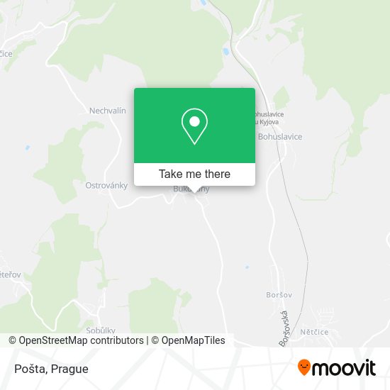 Карта Pošta