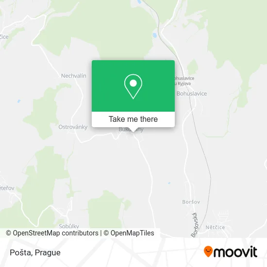 Карта Pošta