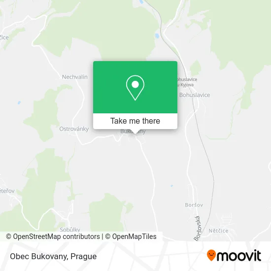 Карта Obec Bukovany