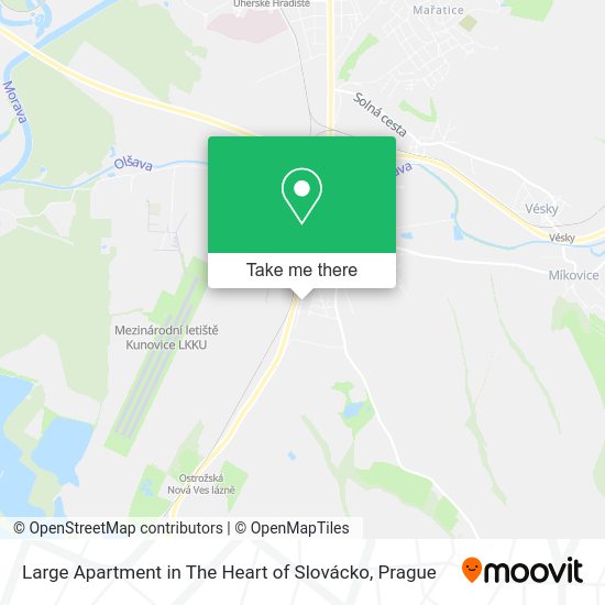 Large Apartment in The Heart of Slovácko map