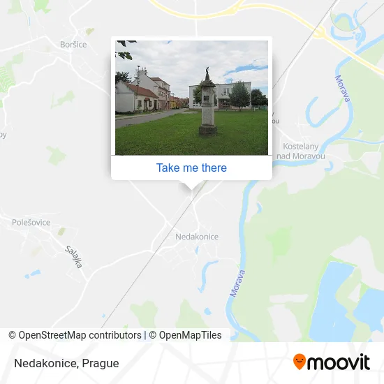 Карта Nedakonice