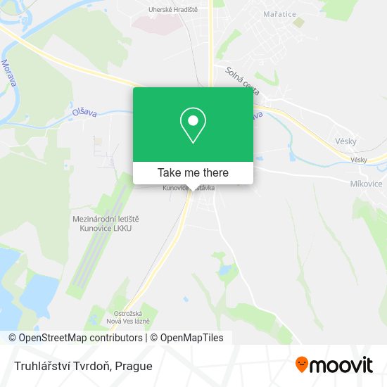 Truhlářství Tvrdoň map