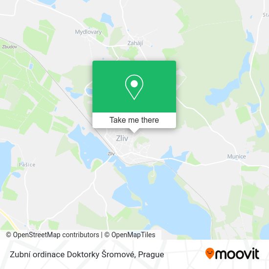Zubní ordinace Doktorky Šromové map