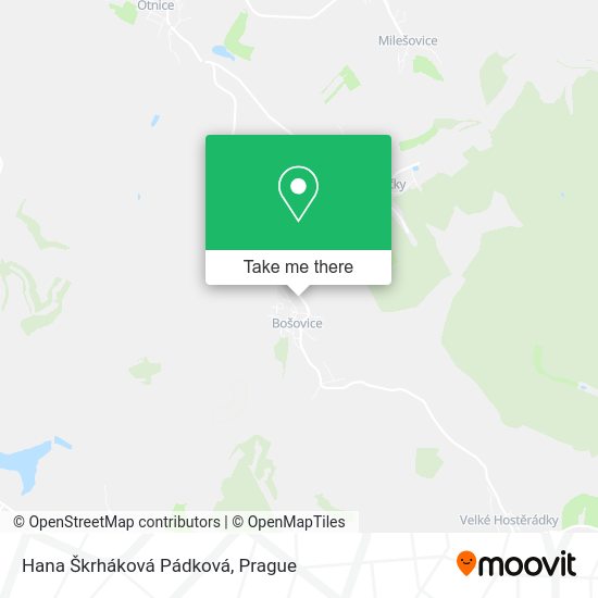 Hana Škrháková Pádková map
