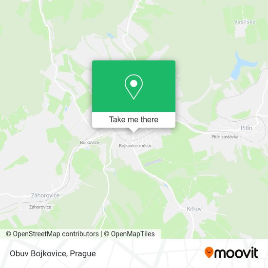 Карта Obuv Bojkovice