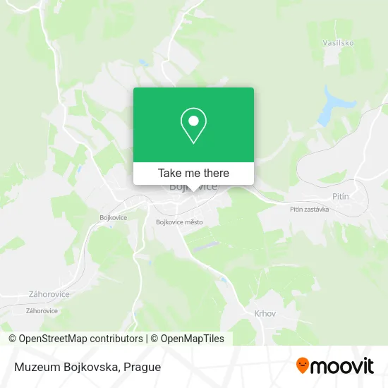 Карта Muzeum Bojkovska