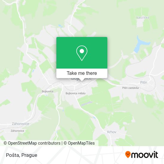 Карта Pošta