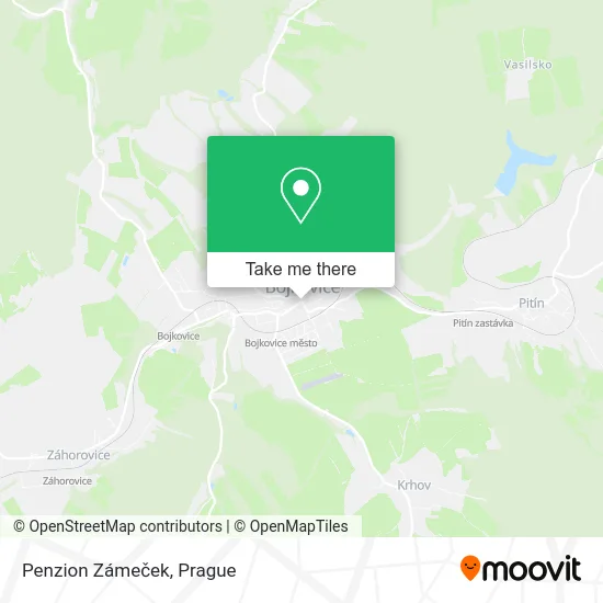 Карта Penzion Zámeček