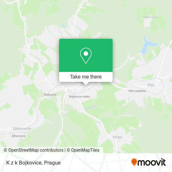 Карта K z k Bojkovice