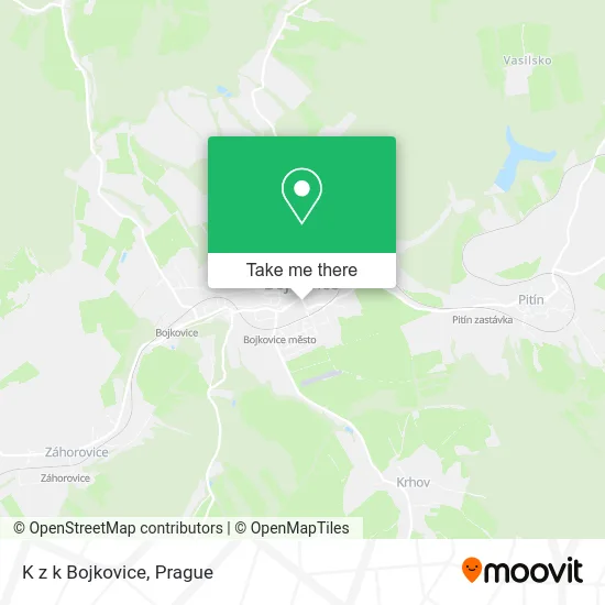 Карта K z k Bojkovice