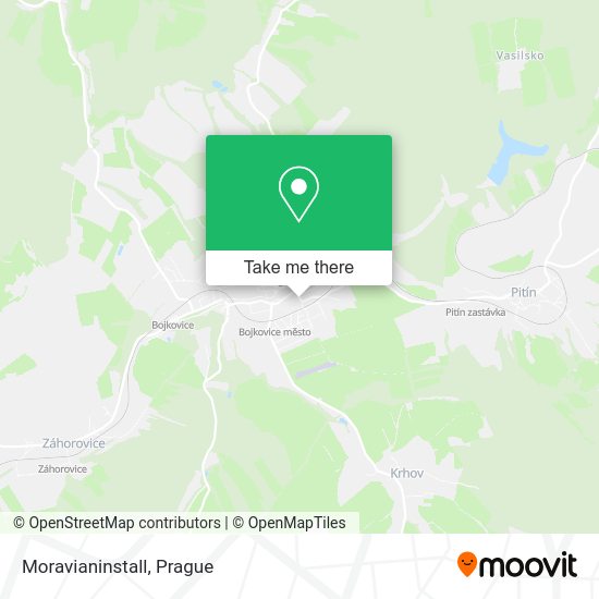 Карта Moravianinstall