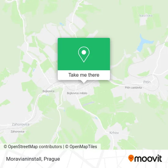 Карта Moravianinstall