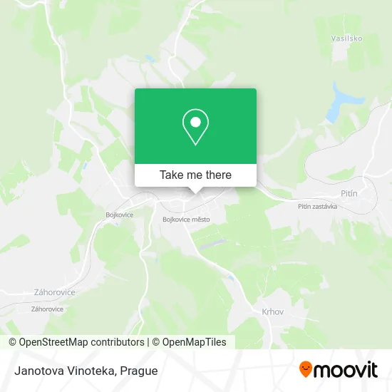 Карта Janotova Vinoteka