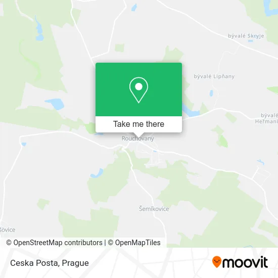 Карта Ceska Posta