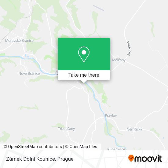Zámek Dolní Kounice map