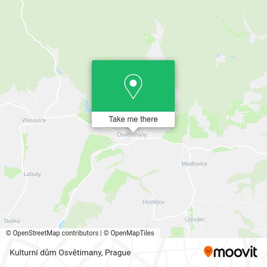Kulturní dům Osvětimany map