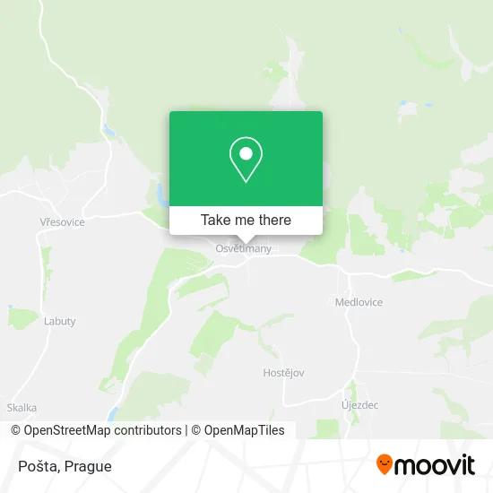 Карта Pošta