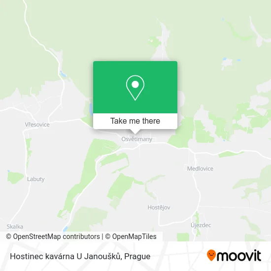 Карта Hostinec kavárna U Janoušků