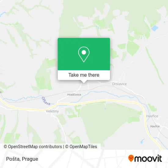 Карта Pošta