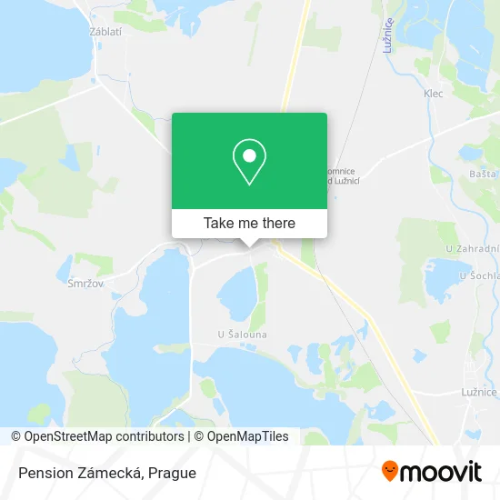 Карта Pension Zámecká
