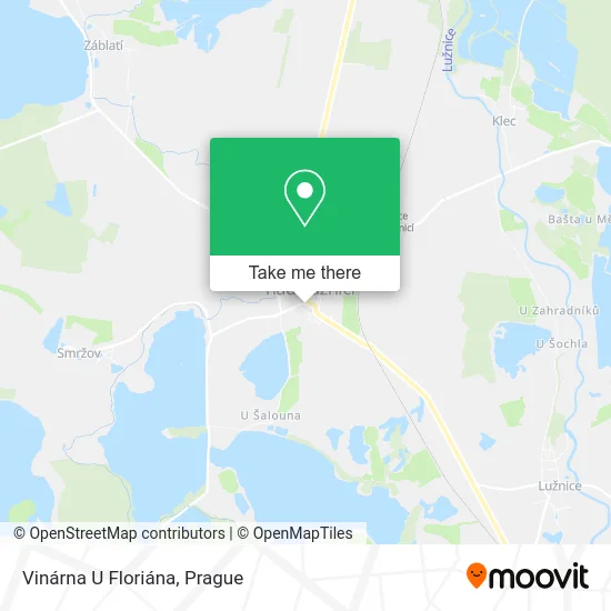 Карта Vinárna U Floriána