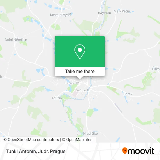 Карта Tunkl Antonín, Judr