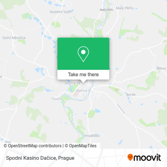 Spodní Kasíno Dačice map