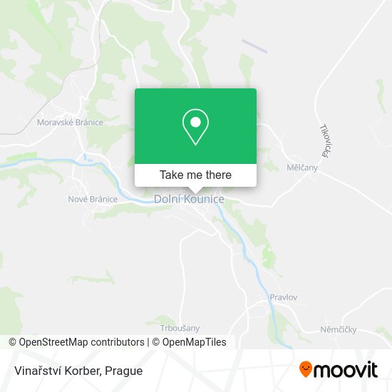 Vinařství Korber map
