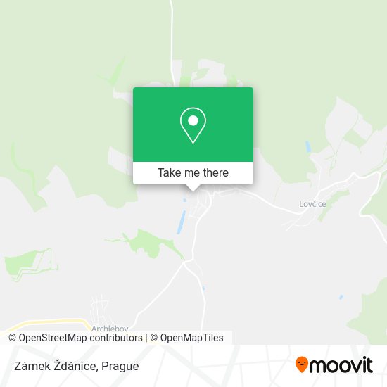 Zámek Ždánice map
