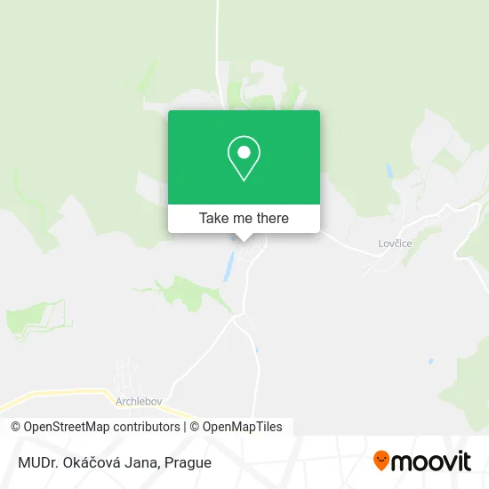 Карта MUDr. Okáčová Jana