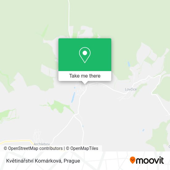 Květinářství Komárková map