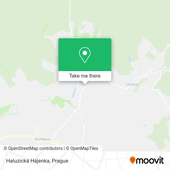 Haluzická Hájenka map