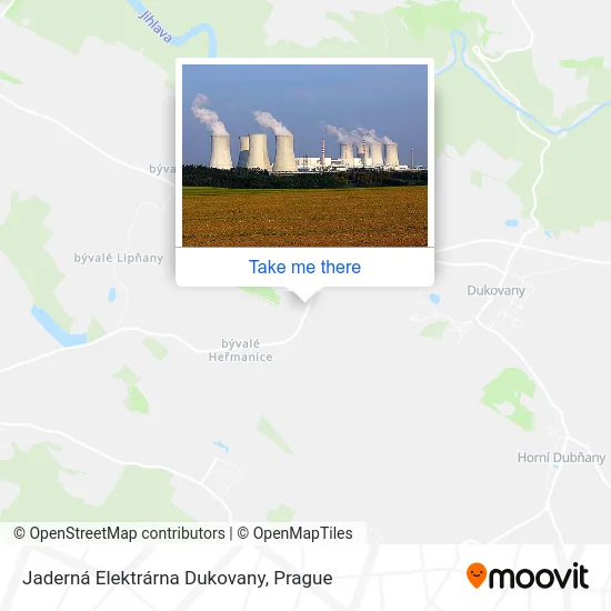 Карта Jaderná Elektrárna Dukovany