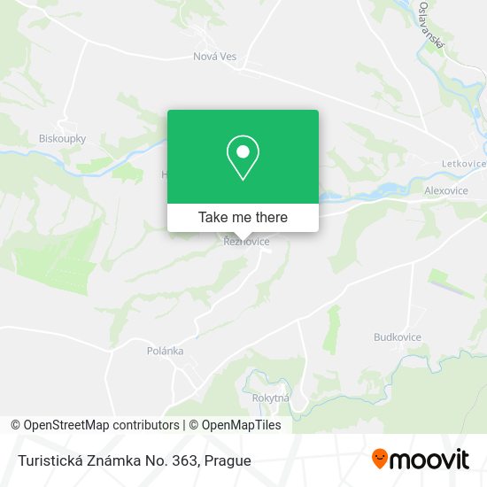 Карта Turistická Známka No. 363