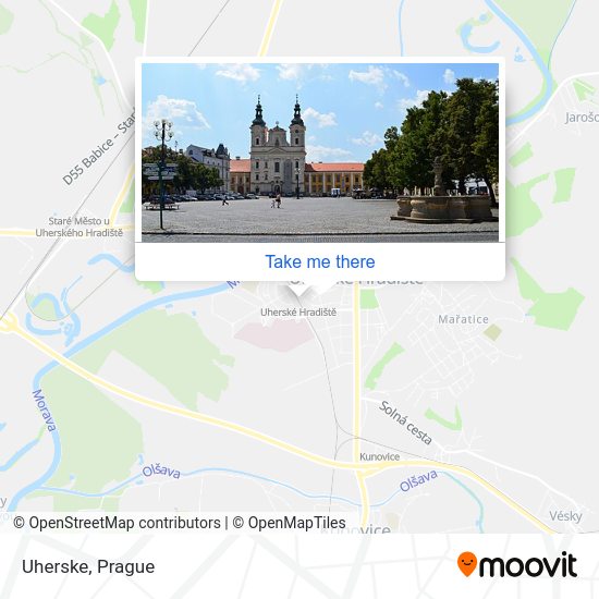 Карта Uherske