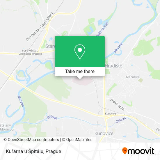 Карта Kuřárna u Špitálu