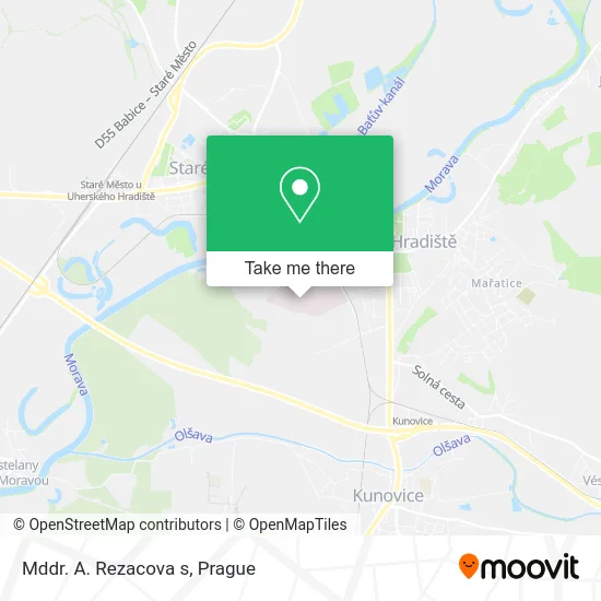 Карта Mddr. A. Rezacova s