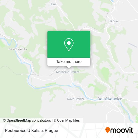 Карта Restaurace U Kalisu